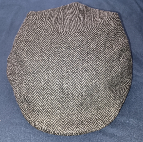 NWT Mens Stetson Wool Blend Herringbone Newsboy Flat Brim Cap Size Small/Medium - Picture 1 of 10